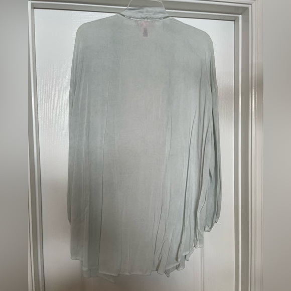 Victoria’s Secret open front robe size Med/Large- pale aqua - Picture 5 of 6